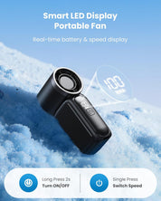 Portable Handheld Mini Fan – 6 Speeds, USB Rechargeable