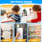 Magnetic Whiteboard Markers, 12 Colours Fine Tip Erasable Low-Odour Pens