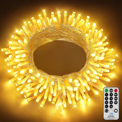 Ollny 30m 300 LED Fairy Lights Mains Powered, Outdoor Waterproof String Light with Remote/Plug/Modes/Timer