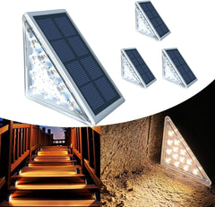 8PCS Solar Step Lights, IP67 Waterproof Cool White LED for Outdoor Decking, Pathways, and Garden Walkways