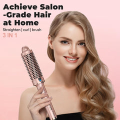 Heated Brush & Comb with Wet/Dry Modes – 3 Temps for Smooth, Voluminous Hair