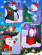 Rotating LED festive lights outdoor inflatable display