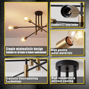 Chandelier with features highlighted on a dark background