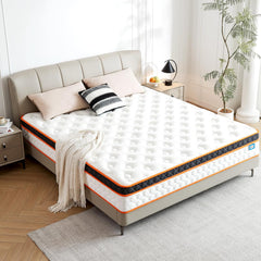 Single 3FT Gel Memory Foam & Pocket Spring Mattress – Medium-Firm Orthopedic 135x190x23cm