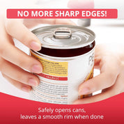 Kitchen Mama Auto Electric Can Opener – One-Touch Button, Hands-Free Operation, Smooth Edge, Food-Safe, Battery Powered – Red