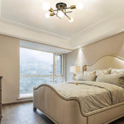 5-Light Industrial Vintage Chandelier – Modern Ceiling Fixture for Bedrooms, Kitchens, Dining Rooms, Lofts, and Offices