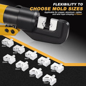 10 Ton Hydraulic Crimping Tool 4–70mm²
