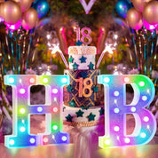 Glitter LED Letter Light G with Remote
