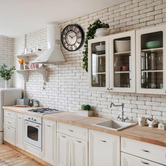 “12'' Retro Wall Clock – Silent Non-Ticking 3D Numerals, Battery Operated Quartz