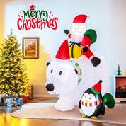 Waterproof inflatable polar bear holiday decoration