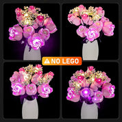 Light Kit for Lego 10374 Bouquet of Pink Roses – Easy Install & Hidden Wiring