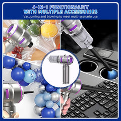 Higoom 4-in-1 Cordless Handheld Vacuum Cleaner 22000PA | Mini Car Vacuum & Dust Blower | Rechargeable 6000mAh Battery