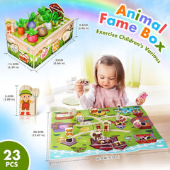 Montessori Wooden Sensory Toy for Toddlers 1-3Y Gift