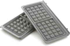 DuraCeramic Deep-Fill Waffle Maker – Non-Stick Easy Clean Waffle Iron with Removable Plates – White & Stainless Steel