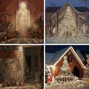 350 LED Outdoor Christmas Tree Lights with Star – Pure White