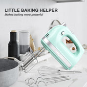 400W Hand Mixer Electric Whisk – 5 Speeds, Turbo Boost, Eject Button, 5 Accessories for Cake, Egg, Cream & Food Mixing