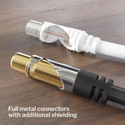 KabelDirekt – 4K TV Aerial Cable, Coaxial Cable, 90° Angled – 2m – Digital & Analogue – Available in 0.5-20m (Angled Plug/Socket, DVB-C/DVB-T/DVB-S, black)