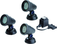 Classic LED Set 3 - LED headlights for garden, pond, swimming pool, fish pond, fountain, and outdoor use