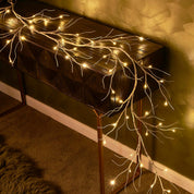White Birch LED Garland Lights 6FT with Timer, 48 Warm White Battery Powered Fairy Lights for Indoor and Outdoor Home Décor