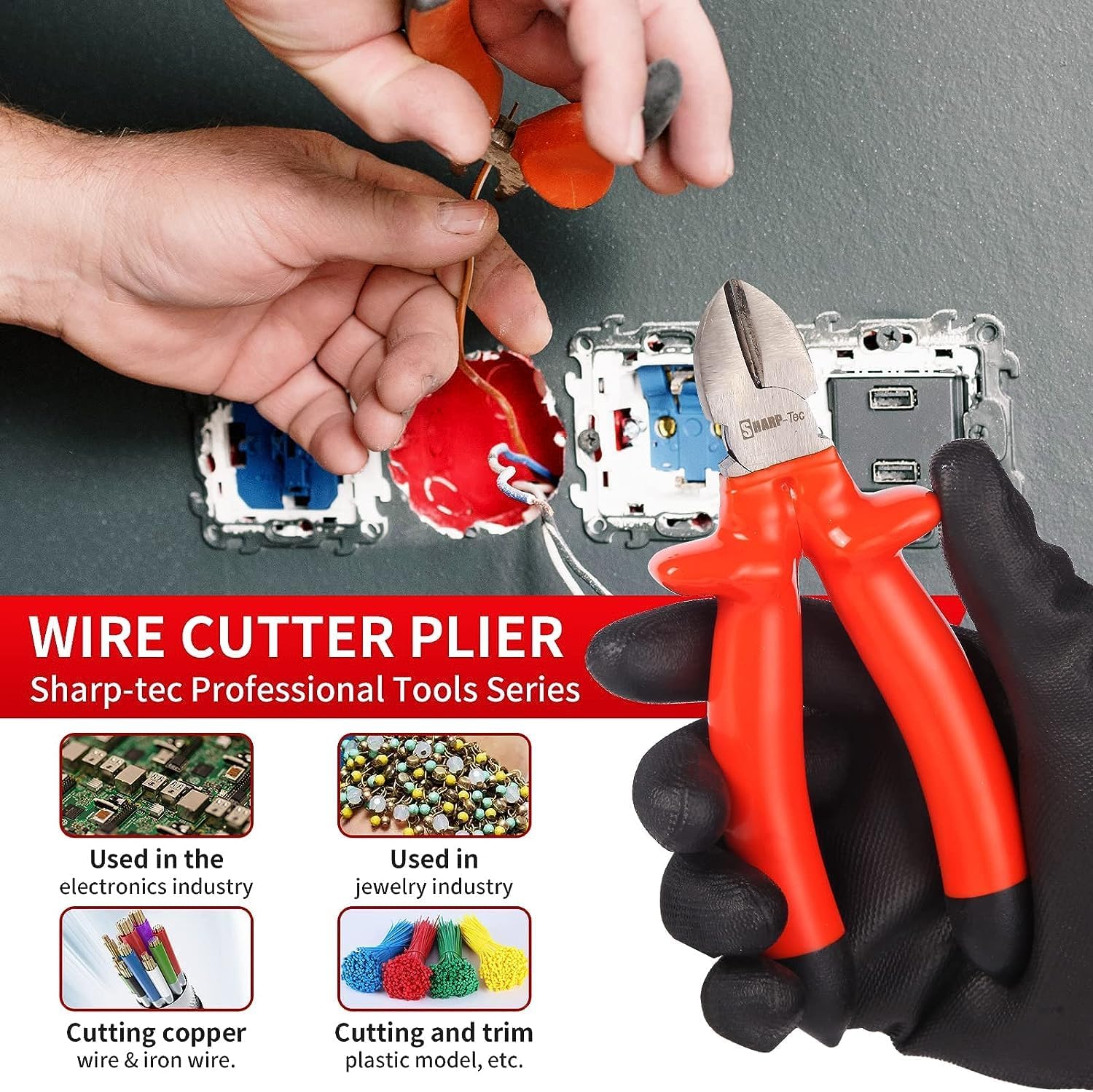 1000V Insulated Side Cutters 160mm & 200mm Pliers Set