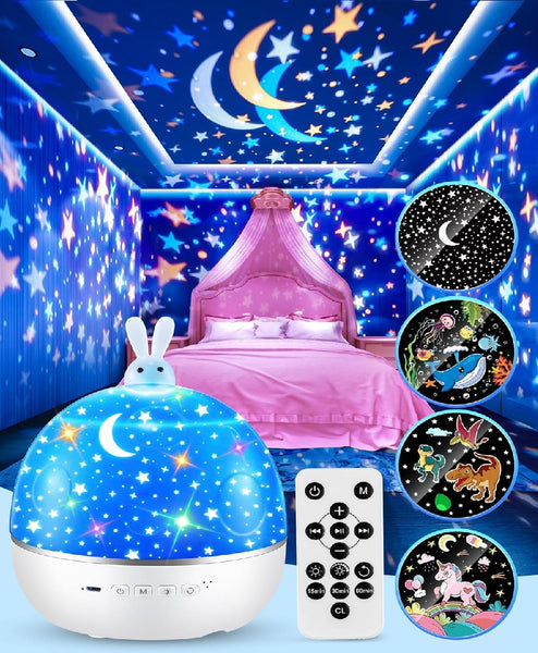 Bluetooth Night Light Projector – 15 Films & Music for Kids, Babies, and Sensory Lighting