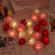 Rose Flower LED String Lights, 9.8ft Battery Operated Fairy Garland for Romantic Home & Event Décor