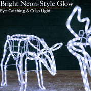 LED reindeer silhouettes for garden and driveway