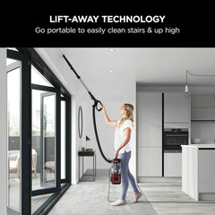 Shark Red/Black Upright Vacuum Cleaner 1.1L 750W Lift-Away Pet Model