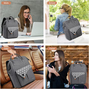 Laptop Rucksack 15.6" – Computer Backpack for School, Travel, Business, College, Grey