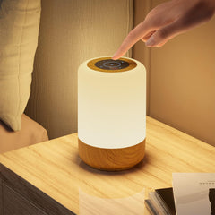 Dimmable Wireless Touch Bedside Lamp, Rechargeable, 8 Colors, 3 Modes, LED with Timer, for Nursery, Bedroom, Camping