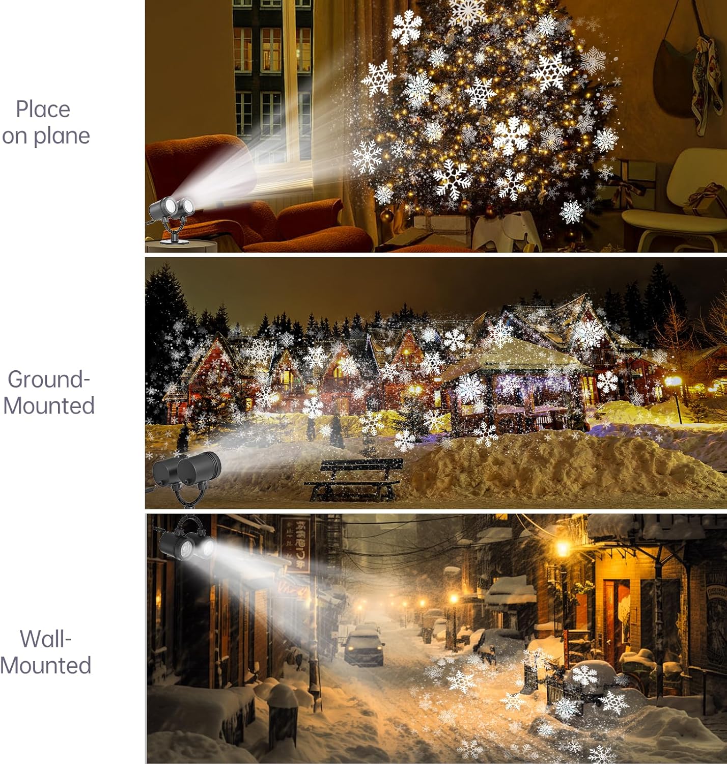 Double Head Christmas LED Projector Lights – Waterproof Outdoor Décor