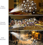 Double Head Christmas LED Projector Lights – Waterproof Outdoor Décor