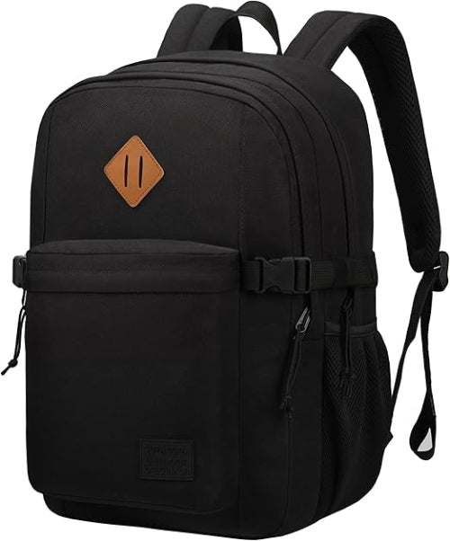 Classic Travel Laptop Backpack – Anti-Theft USB Charging Bag for Men & Women, Black