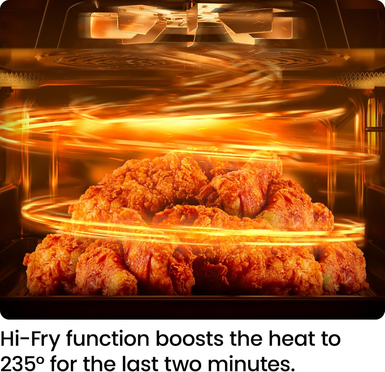 Air Fryer 3.75L – Compact Hi-Fry Technology for Crisp Results, Easy-View Window, 4 Presets, Touch Controls – Black