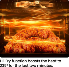 Air Fryer 3.75L – Compact Hi-Fry Technology for Crisp Results, Easy-View Window, 4 Presets, Touch Controls – Black