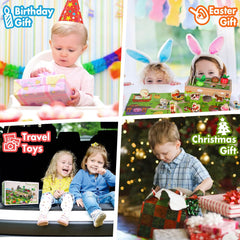 Montessori Wooden Sensory Toy for Toddlers 1-3Y Gift