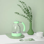 1.5L Glass Electric Kettle – Fast Boil Tea Heater & Hot Water Boiler, BPA-Free, Auto Shut-Off & Boil-Dry Protection – Green