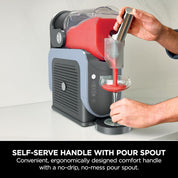 SLUSHi Frozen Drinks Maker – Make Slushies, Milkshakes, Frozen Cocktails & Frappés – No Ice Needed, 1.9L Capacity, Blue & Grey