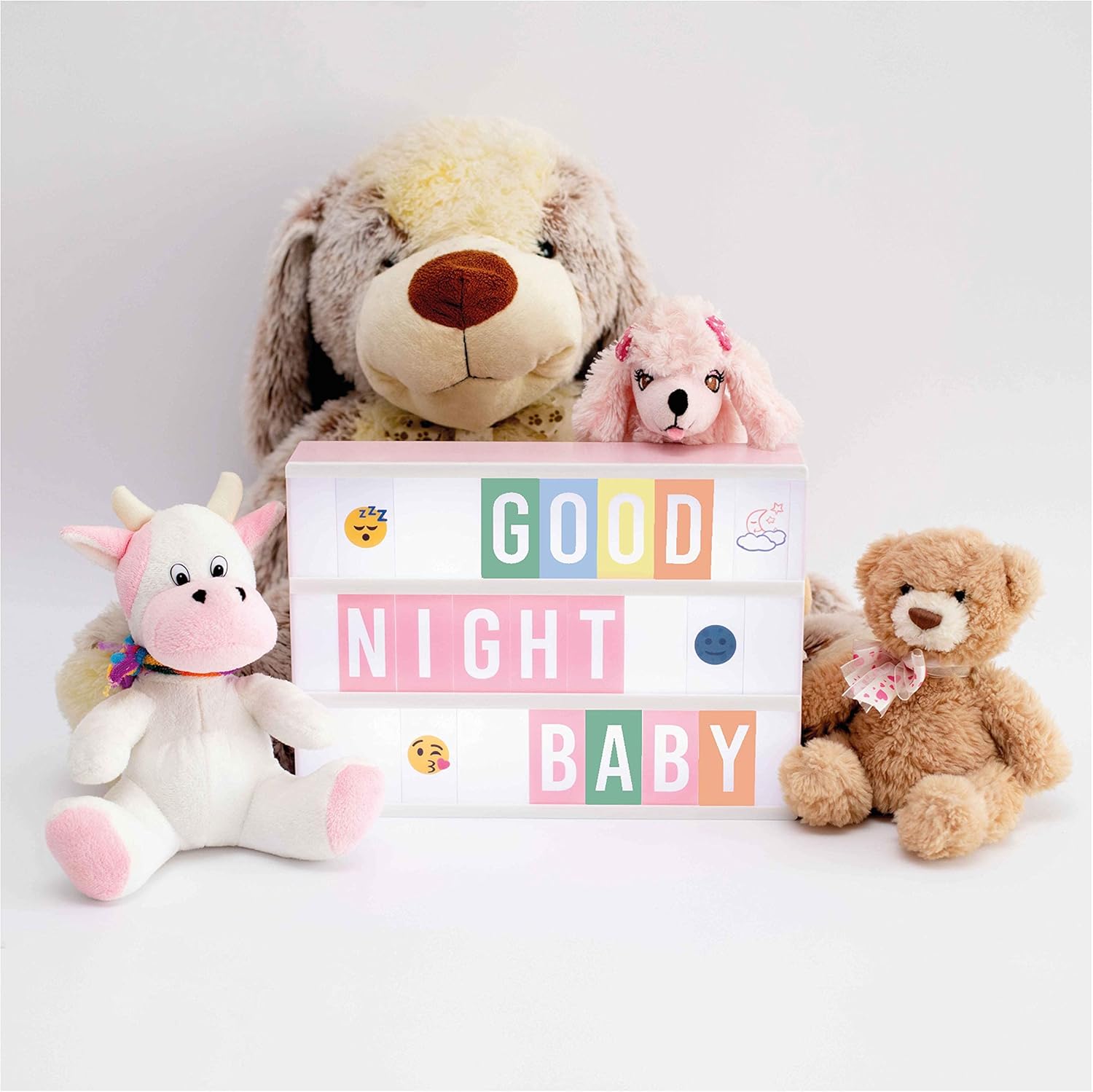 Pink A4 LED Cinema Light Box with Letters