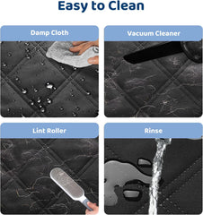 Waterproof Dog Car Seat Cover with Mesh Window, Non-Slip Hammock for Cars & SUVs