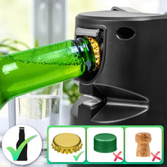 Duronic CO60 Electric Can Opener – 3-in-1 with Bottle Opener & Knife Sharpener – Silver