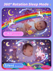 Baby Night Light & Projector – Perfect Gift with 15 Light Films, White Noises, and Remote Control