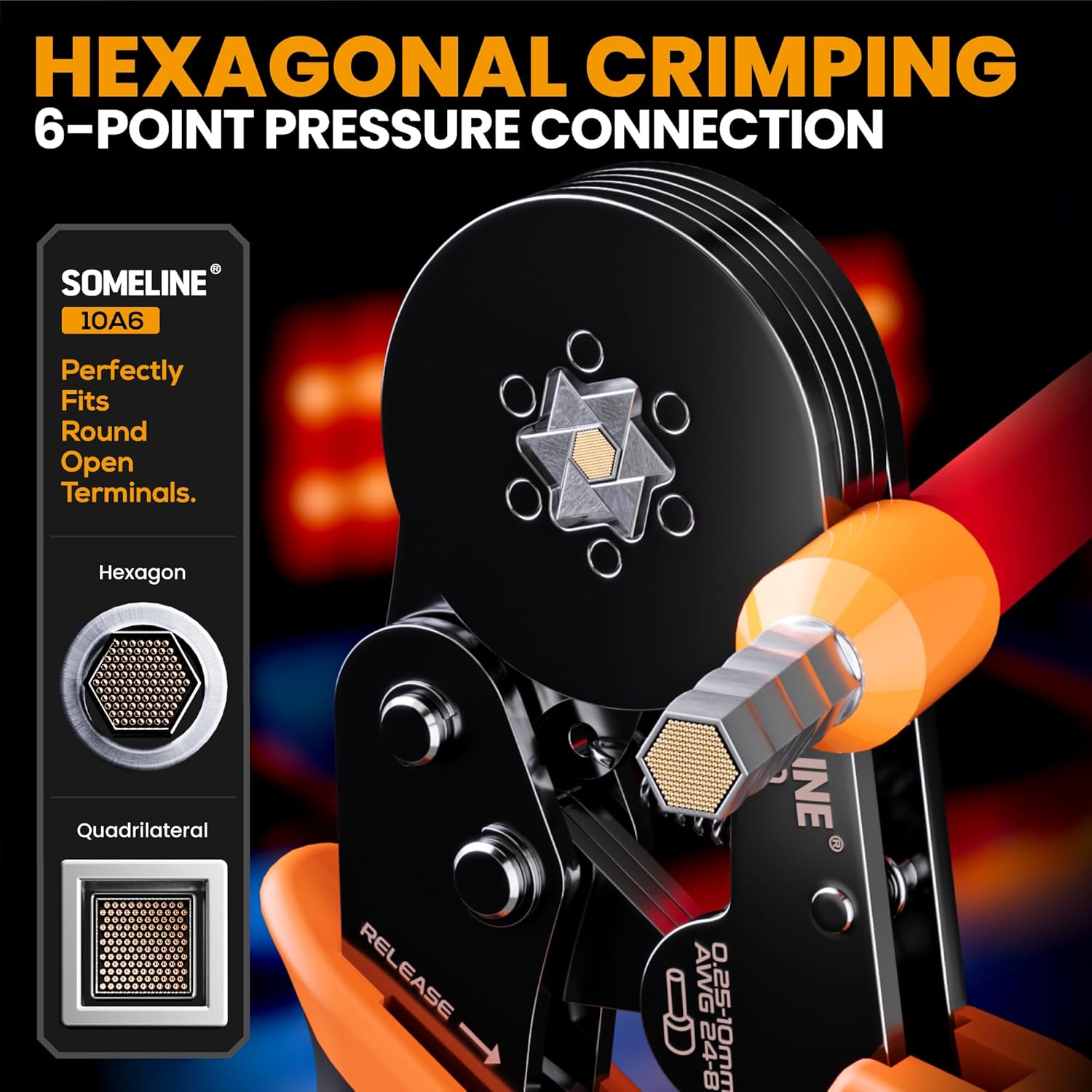 Hexagonal Ferrule Crimping Tool Kit 24 Sizes