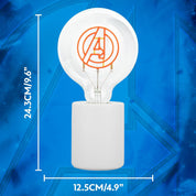Paladone Marvel Avengers Decorative LED Neon Bulb Lamp - E27 Glass Lightbulb, Officially Licensed Superhero Gift, Fun Light for Bedrooms & Homes