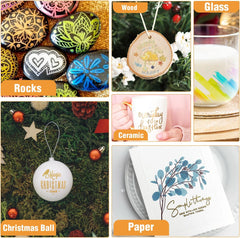 10-Colour Metallic Glitter Marker Pens for Arts & Crafts, Scrapbooks, Cards & Art