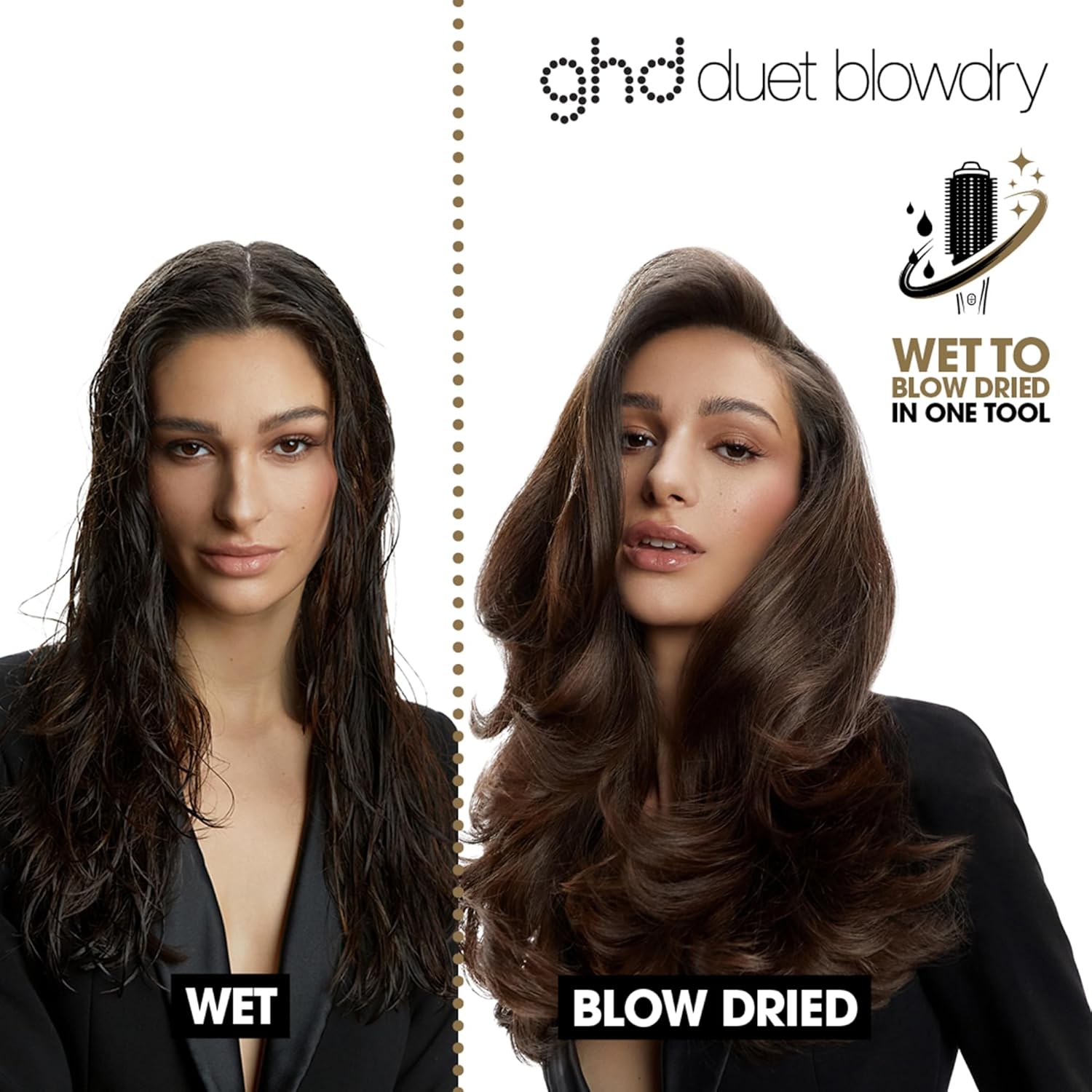 Blowdry Hair Dryer Brush – Wet to Dry, No Heat Damage, Smooth 24hr Styling for All Hair