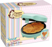 Mini Animal Cookie & Waffle Maker – 700W, Non-Stick Plates, Baking Indicator Light, Blue, Fun Mini Treats