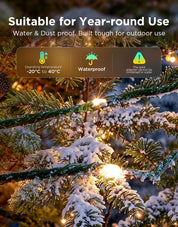 Christmas String Lights 30M RGBWIC 300 LEDs with App & Music Sync Green
