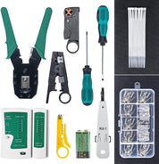 12-in-1 Network Tool Kit with Crimping & Tester Tools