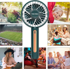 Portable Rechargeable Handheld Fan with Phone Stand